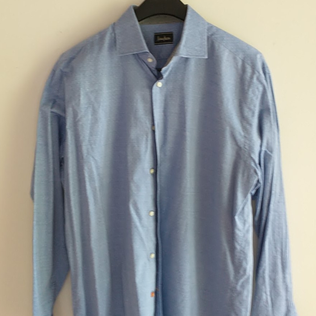 Neiman Marcus Men's Polka Dot Large Shirt Mint